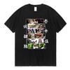 Anime Demon Slayer Upper Moons Print T-Shirt for Unisex Women Akaza Douma Kokushibo Eyes Short Sleeve T-shirts Fashion Cotton Tees