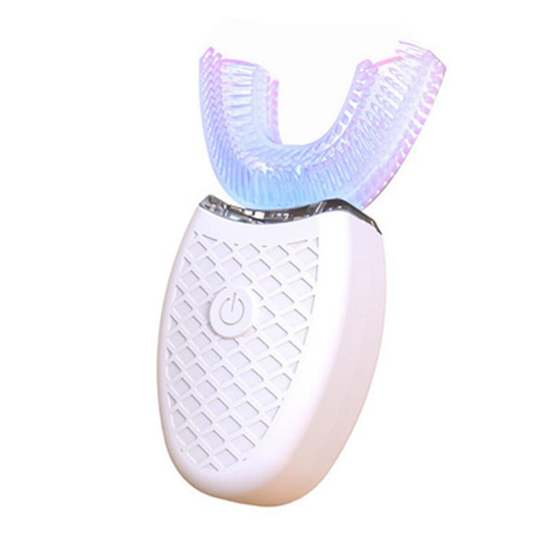 Rechargeable Ultrasonic U-shaped Whitening Toothbrush for Lazy People