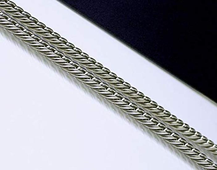 Чистое титановое колье-цепочка панцирного плетения 5 мм Легкое и удобное Отлично подходит для занятий спортом (60 см, ширина) унисекс, (TIT-3-N-60)