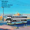 Non-Toxic 491Pcs Hot City Double Decker Electric Bus Building Blocks Small Particle Diy Bricks Gifts For Children