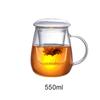 High Borosilicate Glass Tea Three-Piece Cup With Filter Teacup,High Borosilicate Glass Tea Mug Infuser,Separating Glass Teacup