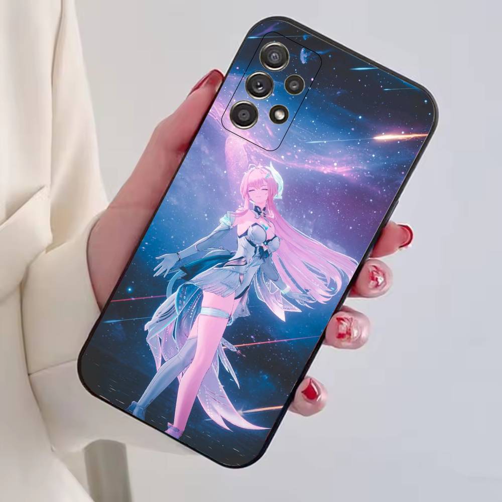 Игровой чехол для телефона Wuwa A-Aemeath для Samsung S25, S24, S21, S22, S23, S30, Ultra, S20, Plus, Fe, Мягкий силиконовый черный чехол