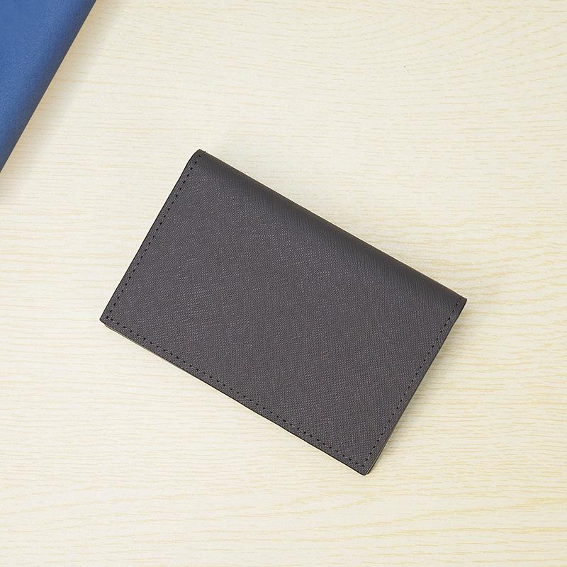 Индивидуальный мужской кошелек-кардхолдер из натуральной кожи с RFID-защитой - Ультратонкий, дизайн из коровьей кожи с тиснением под крокодила