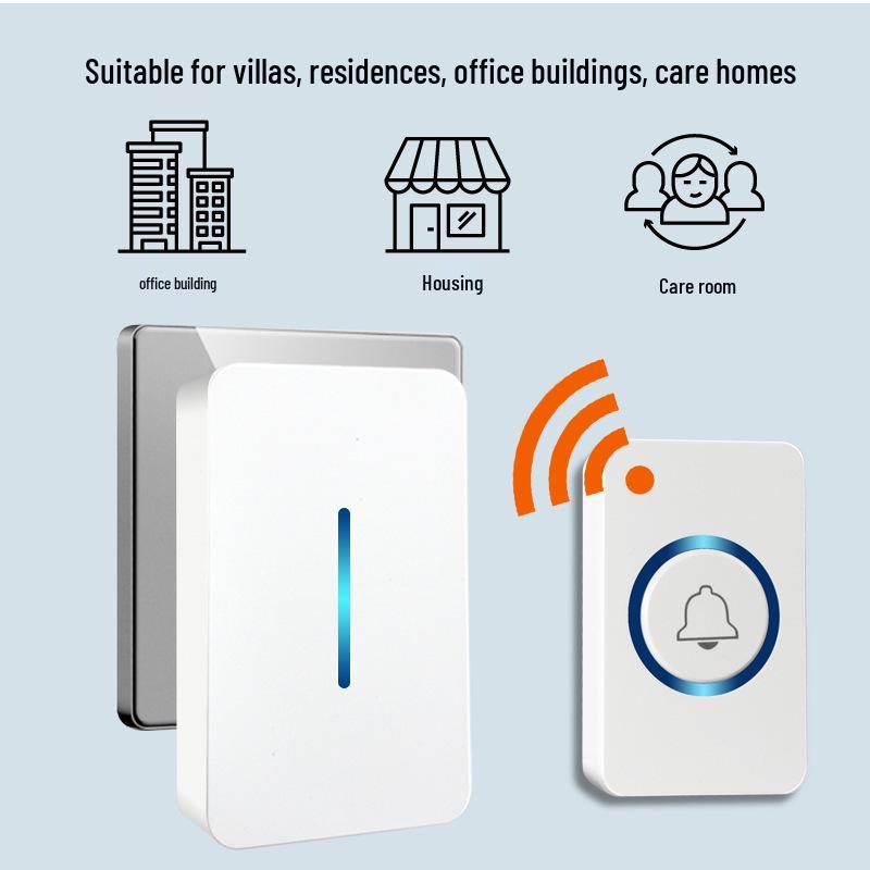 Smart Long-Range Wireless Doorbell with Elderly Call Button