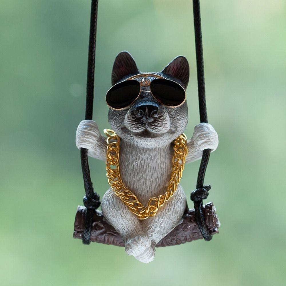 Decoration Auto Interior Accessories Swing Dog Car Hanging Creative Car Pendant  Gift