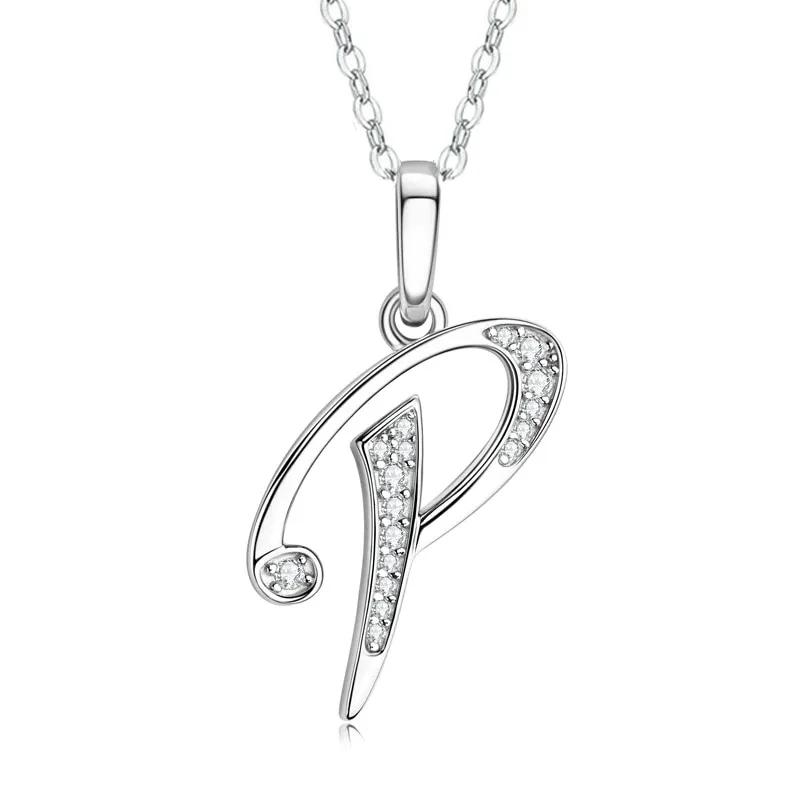 2025 New 26 Letter Zircon Necklace Design, Trendy English Pendant, Fashionable Temperament, High-end Personality, New Necklace