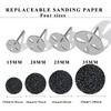 Black Sanding Paper Dics For Manicure Pedicure Nail Polishing Foot Callus File Replacement Sandpaper