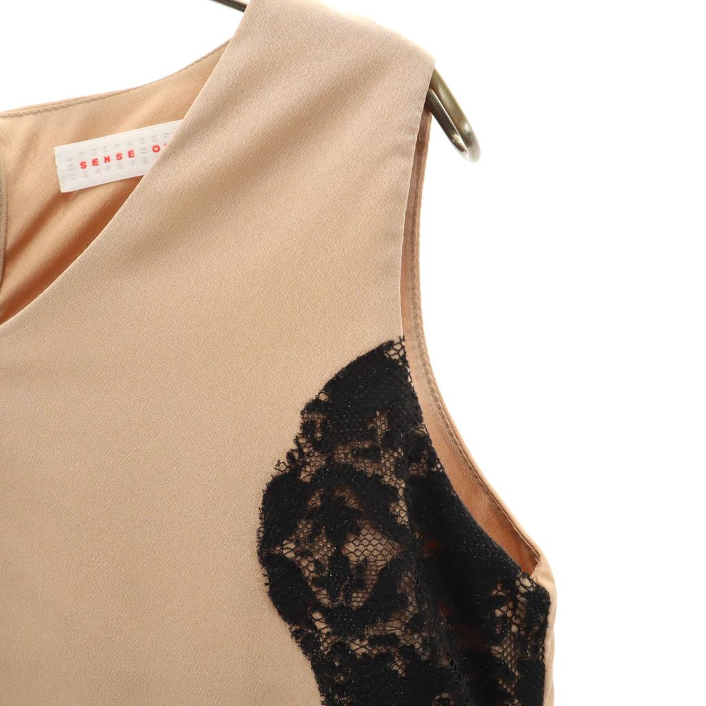 SENSE OF PLACE No sleeve mini dress 36 Beige brown Urban research Women Used