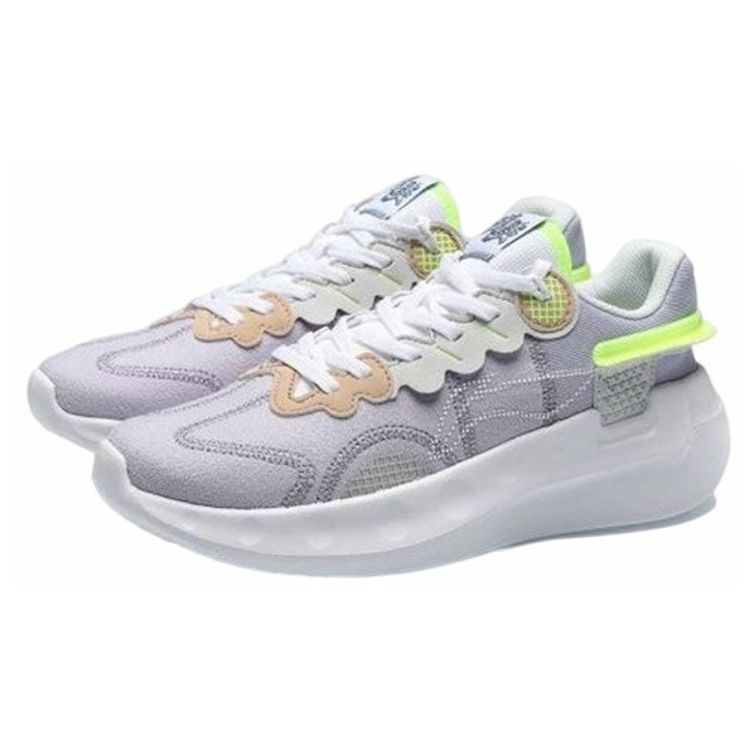 Li Ning Xiaoyao Shock Absorbing Non-Slip Durable Low-Top Running Shoes Women Sneaker Light-Purple ARHR052-4