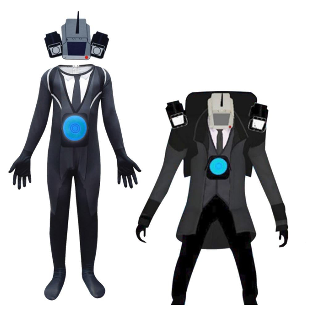 Halloween Cosplay Party Bodysuits With Headwear Cartoon Game Outfit
