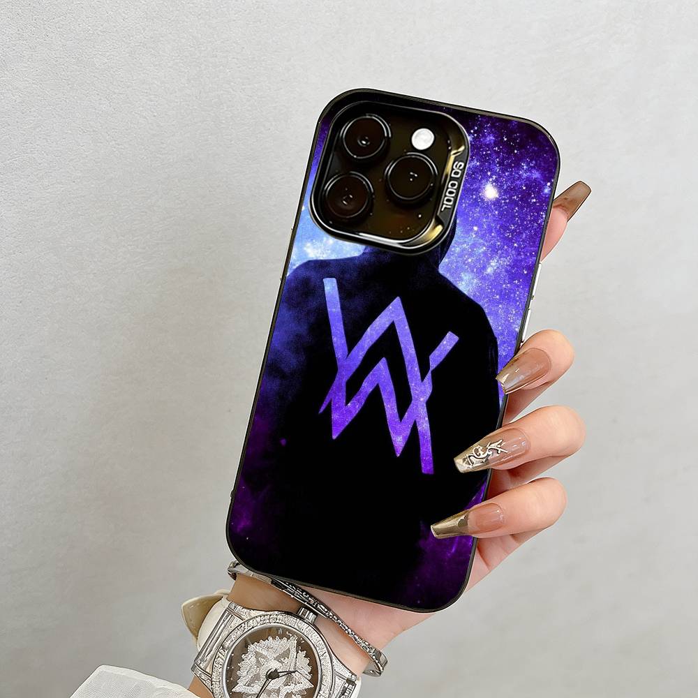 Чехол для телефона Alan Walker Для iPhone 17,16,15,14,13,12,11 Plus,Pro Max,XS,Цветной Серебряный Позолоченный Внутренний Чехол
