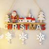 Christmas Decorations Creative Christmas Pendants Christmas Wooden Crafts Door Hanging for Home Restaurant