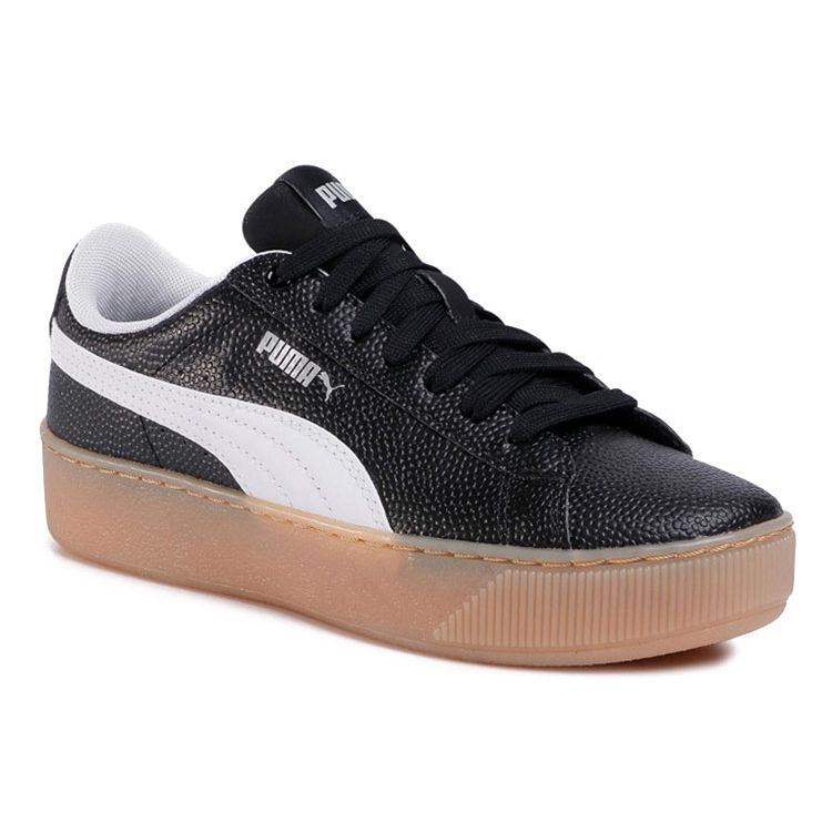 Puma Vikky Platform VT Black Gum Women Sneakers Puma-Black Puma-White 366805-02