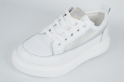 Кроссовки с сеткой на платформе LORIS 2063 36 Белый кожа