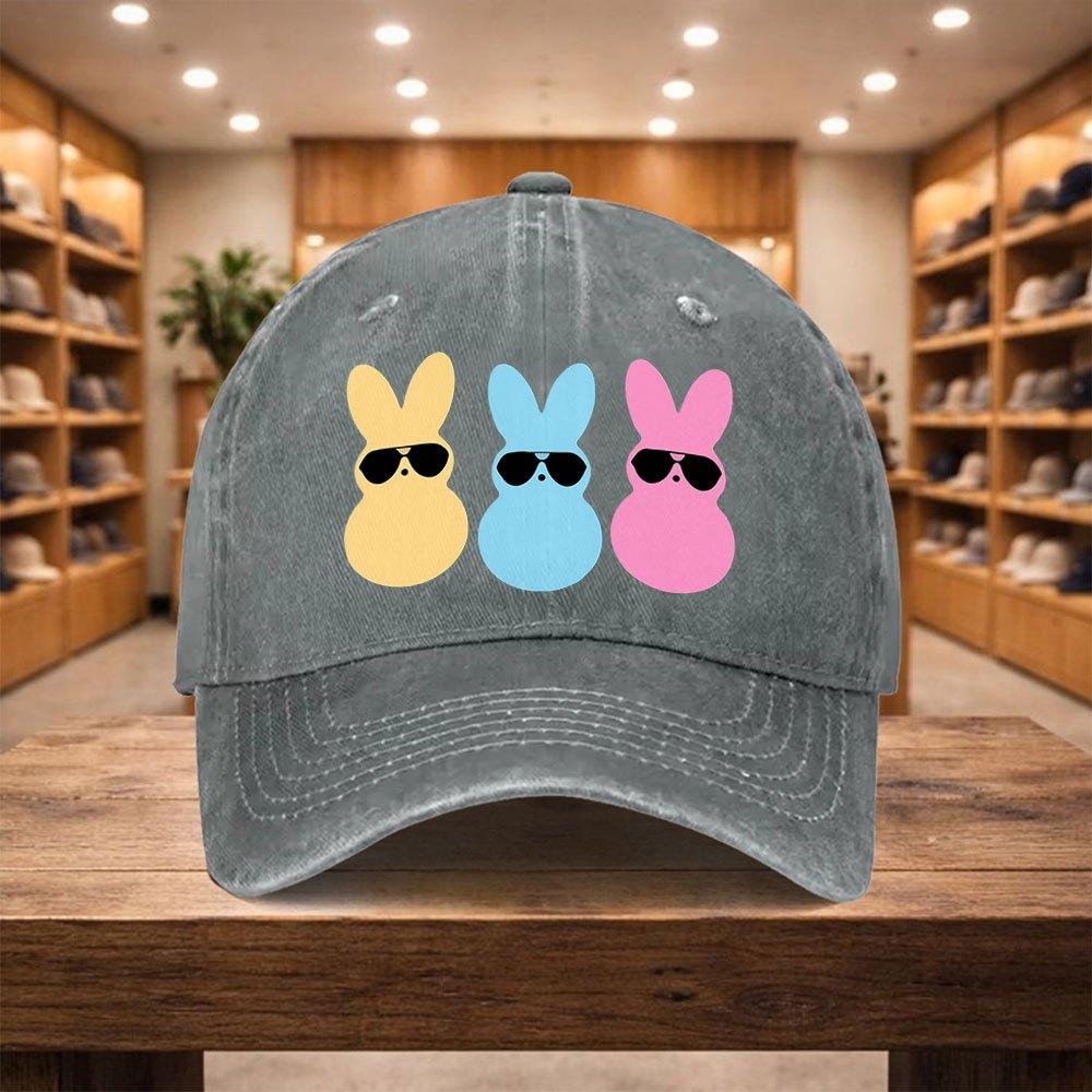 pc Adjustable Snapback Baseball Cap with Rabbit  Lightweight Unisex Hat Suitable for Sports Travel Streetwear Birthdays  T