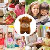 Simulation Highland Cow Soft Highland Cow Fluffy Cow Animal Brown Highland Cow Stuffed Animal Plush Toy Cartoon Realistic Gift