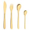 Gold Dinnerware Set 304 Stainless Steel Mirror Flatware Cutlery Set Knife Fork Spoons Silverware Kitchen Home Party Tableware Set