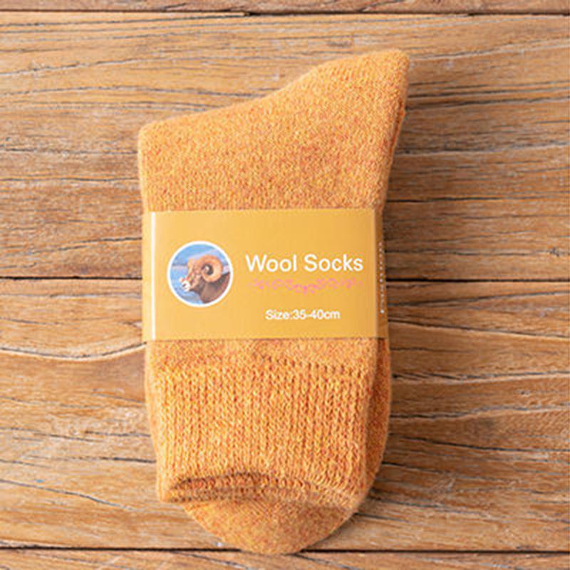 Мужские и женские носки из супертолстой шерсти - теплые носки средней длины из бархата и махровой ткани