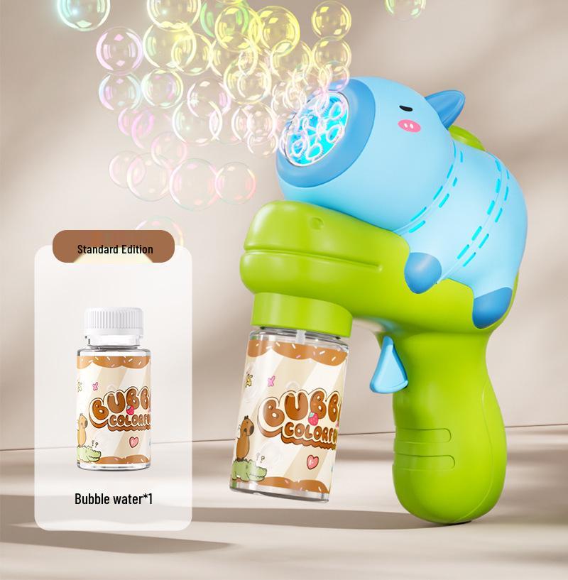 Unicorn Electric Bubble Maker: Kids' Automatic Light-Up Bubble Gun Gift