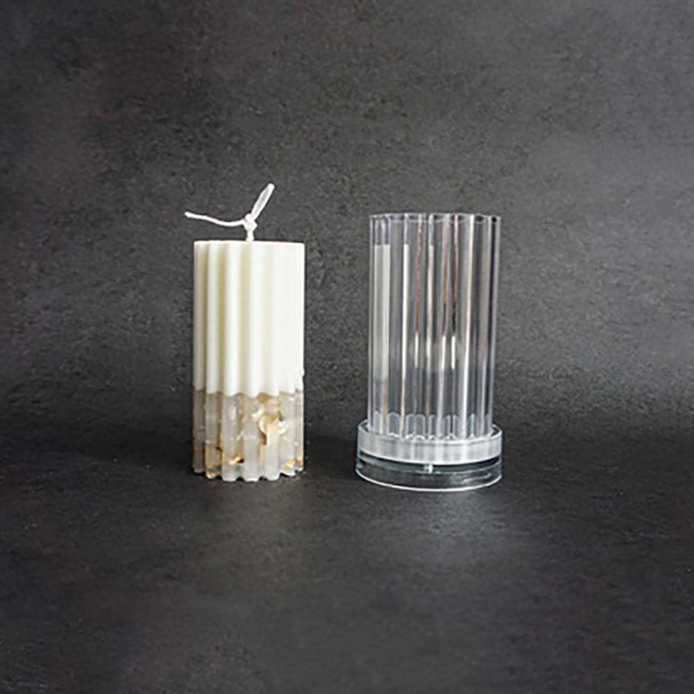 DIY Soy Ice Flower Embossed Ornaments Columnar Candle Mold Aromatherapy Wax Model Home Deor