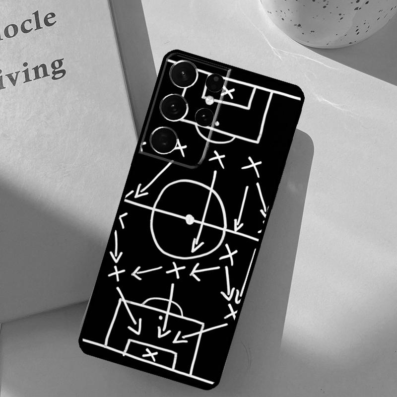 Чехол для телефона Футбольные футбольные тактики Время Для Samsung Galaxy S25 Ultra S20 S21 S22 S23 S24 S9 S10 Plus S25 FE Защитная крышка