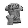 Летняя новинка Европа и США Быстросохнущая футболка Hard Style Fitness Sports с короткими рукавами Повседневная мужская футболка