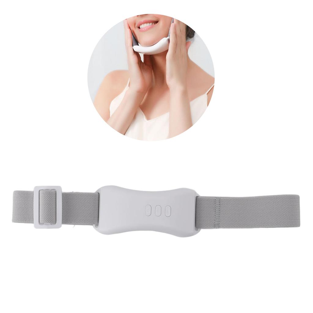 Электрический V-массажер для лица, горячий компресс, вибрация, USB аккумуляторная машина для похудения лица, белый