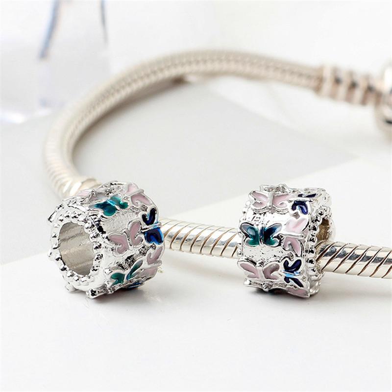 New Fashion Bangle Fit Original Fashion Argent 925 Femme DIY Charms Beadeds Handmade Custom Beads Femme Bracelets Jewelry Women
