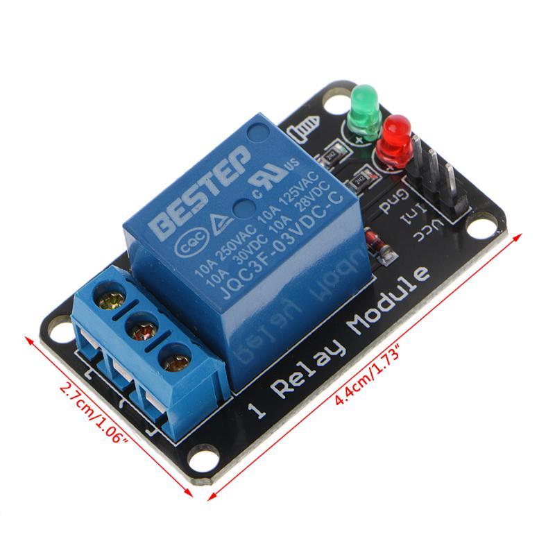 1PCS 1 Channel 3V Relay Module 3.3V Low Level with Lamp and AC 220V Trigger Delay Switch Drop Ship