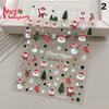 Christmas Nail Stickers 3D Relief Winter Snowflake Bear Nail Sticker For Women And Girl Santa Claus Nail Sticker Art Decorstion