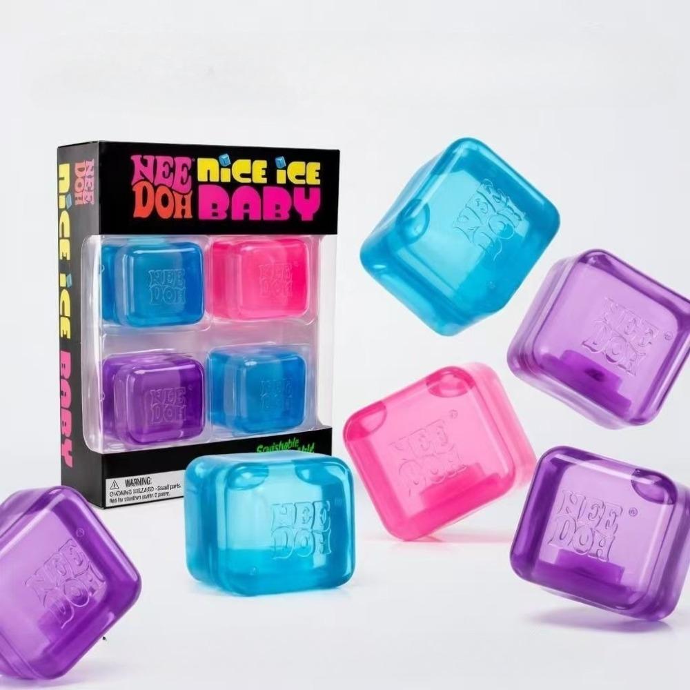 Новая Needoh Nice Ice Игрушка-антистресс в форме ребенка Super Solid Squish Для снятия стресса и тревожности у взрослых Расслабление