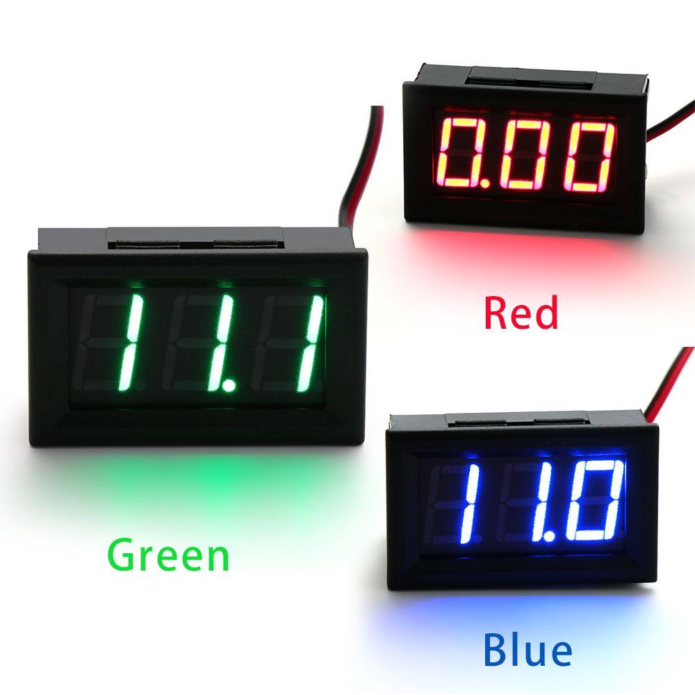 starting voltage Blue/Green/Red Club Car 5-120 Volt 24V 36v 48v Battery Gauge Digital Voltage Meter