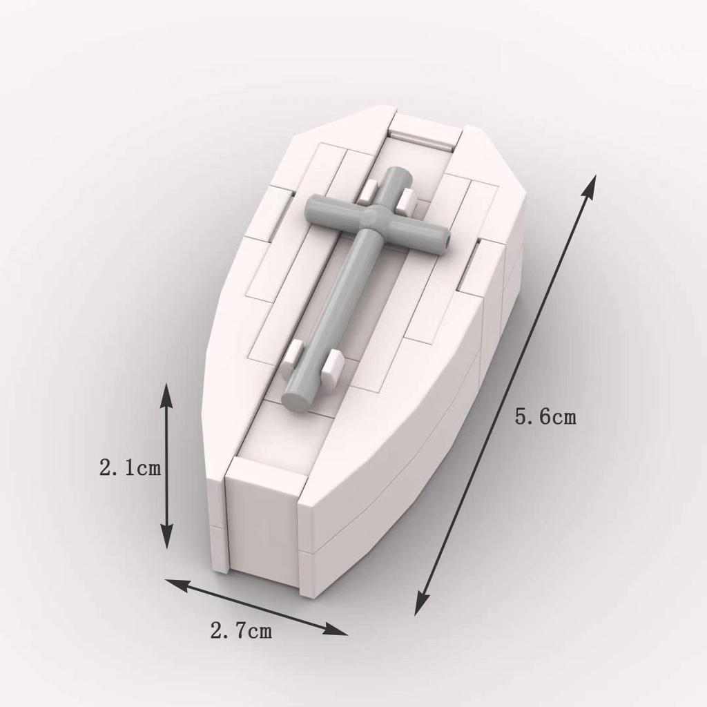 Мелкие Частицы Хэллоуин Кладбище Тыква Сращивание Сборка Забор Дом с Привидениями Сцена Строительный Блок Сделай Сам