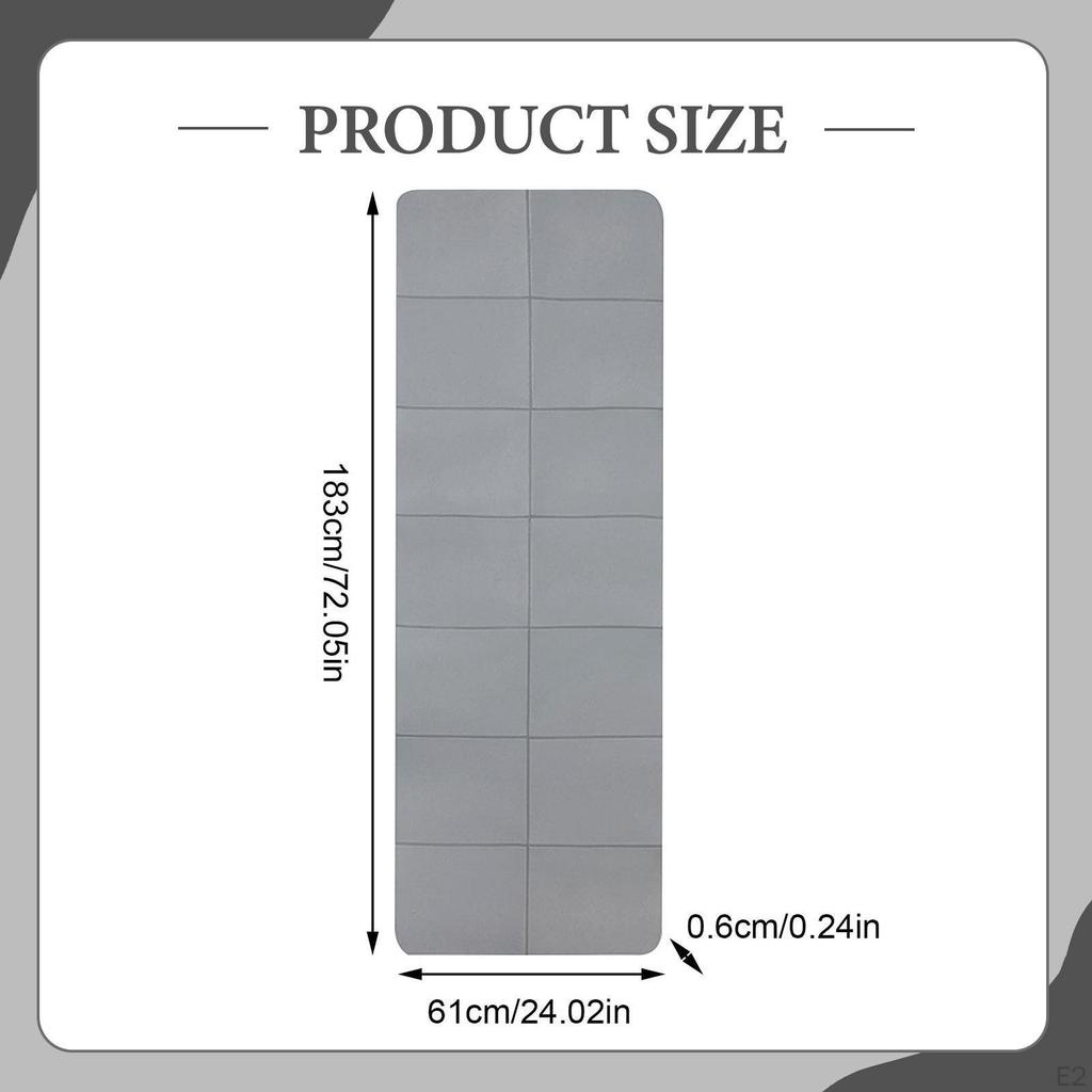 Foldable Mat Folding Exercise Pad with Storage Bag for Hiking Stretching