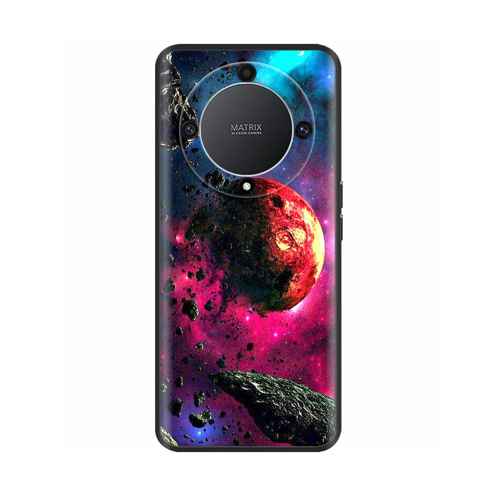 Чехол-бампер For Honor X9a 6,67" Красивый Цветок Силиконовый Чехлы Для Huawei Honor X9a HonorX9a Чехлы Для Телефона X 9 a RMO-NX1