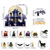 Halloween Classroom Theme Indoor Castle Decor Stickers Set With Paper Material