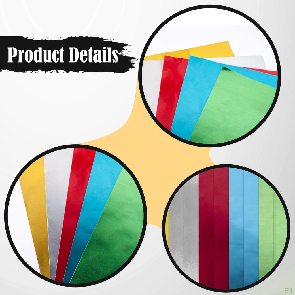 10x Metallic Cardstock Paper Sheets Construction Crafting Supplies for Arts and Crafts Party