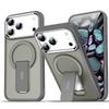 Роскошный складной Magsafe-держатель Магнитный чехол для телефона Для iPhone 17 16 15 11 12 13 14 Pro Max 16 Plus 17 Air Матовый бампер Задняя крышка
