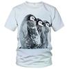 Summer New Penguin Pattern Men's T-shirt Fun Element Round Neck Extra Large Comfortable Short Sleeved Top