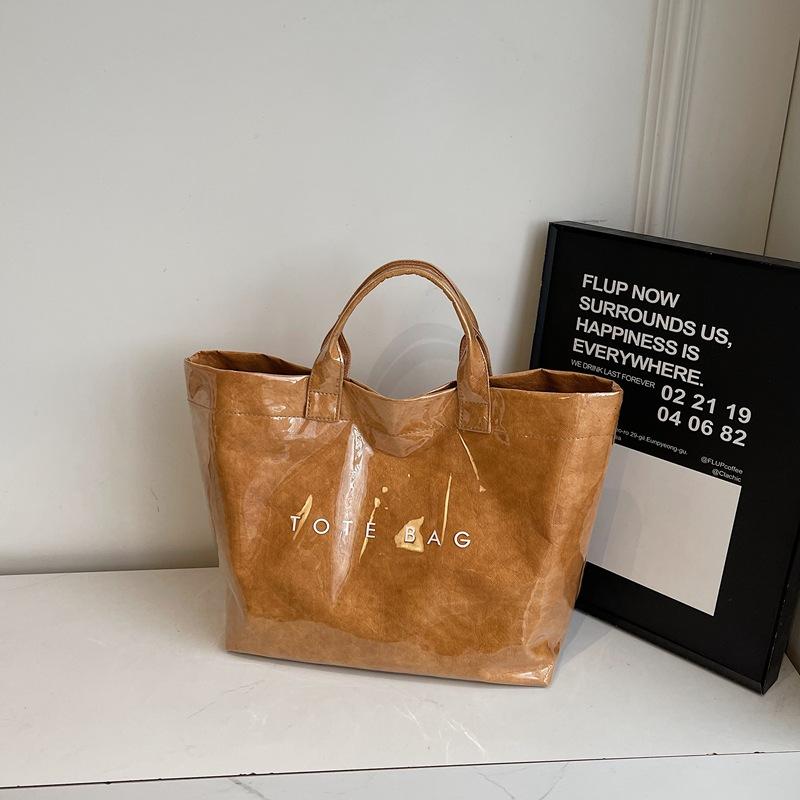 Большая сумка женская 2025 новая модная весенняя сумка-тоут в стиле кэжуал, простой личности, для поездок на работу