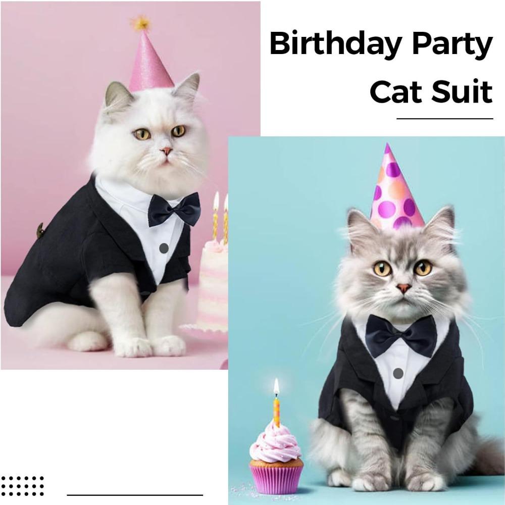 Cat Tuxedo, Costume & Bow Tie Halloween Wedding Birthday Onesie