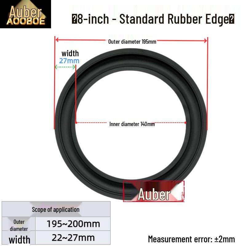 6.5" 8" 10" Speaker Subwoofer Rubber Edge Ring Accessories