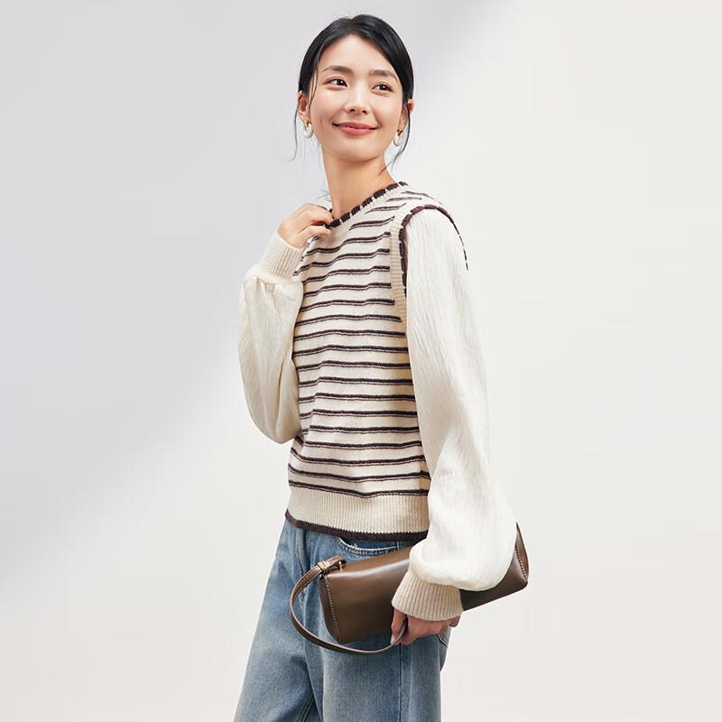 JOY SPEAKER Women's Patchwork Knit Sweater