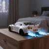 Стильный Дизайн Спортивный Автомобиль Часы Только Функция Будильника Цифровой Дисплей Часы Домашний Декор