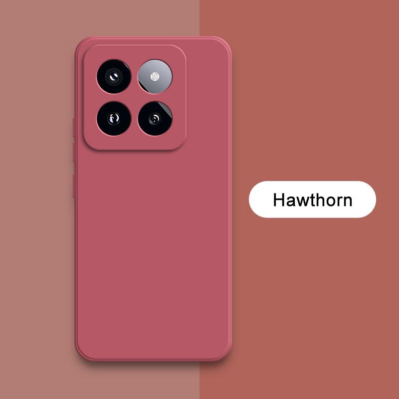 Square Liquid Silicone Case Cover for Xiaomi Mi 14 Pro Soft Waterproof Mobile Phone Armor Xiaomi14 Mi14 14Pro Luxury Accessories