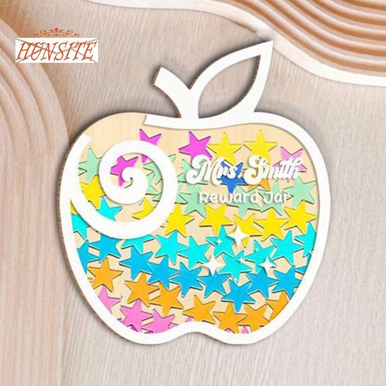 Магнитная банка для наград со звездами, красочные жетоны, инструмент управления классом