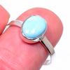 Кольцо из стерлингового серебра 925 пробы с драгоценным камнем Natural Republic Larimar S.9 p9O75