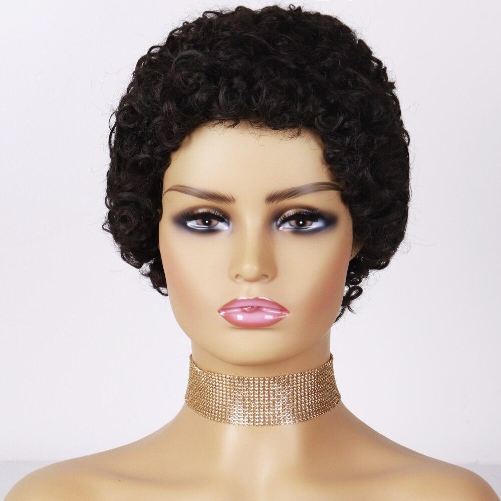 MERISIHAIR Синтетические короткие волосы, афро-кудрявые, пышные парики с челкой для черных африканских женщин, блондинок, бесклеевые парики для косплея