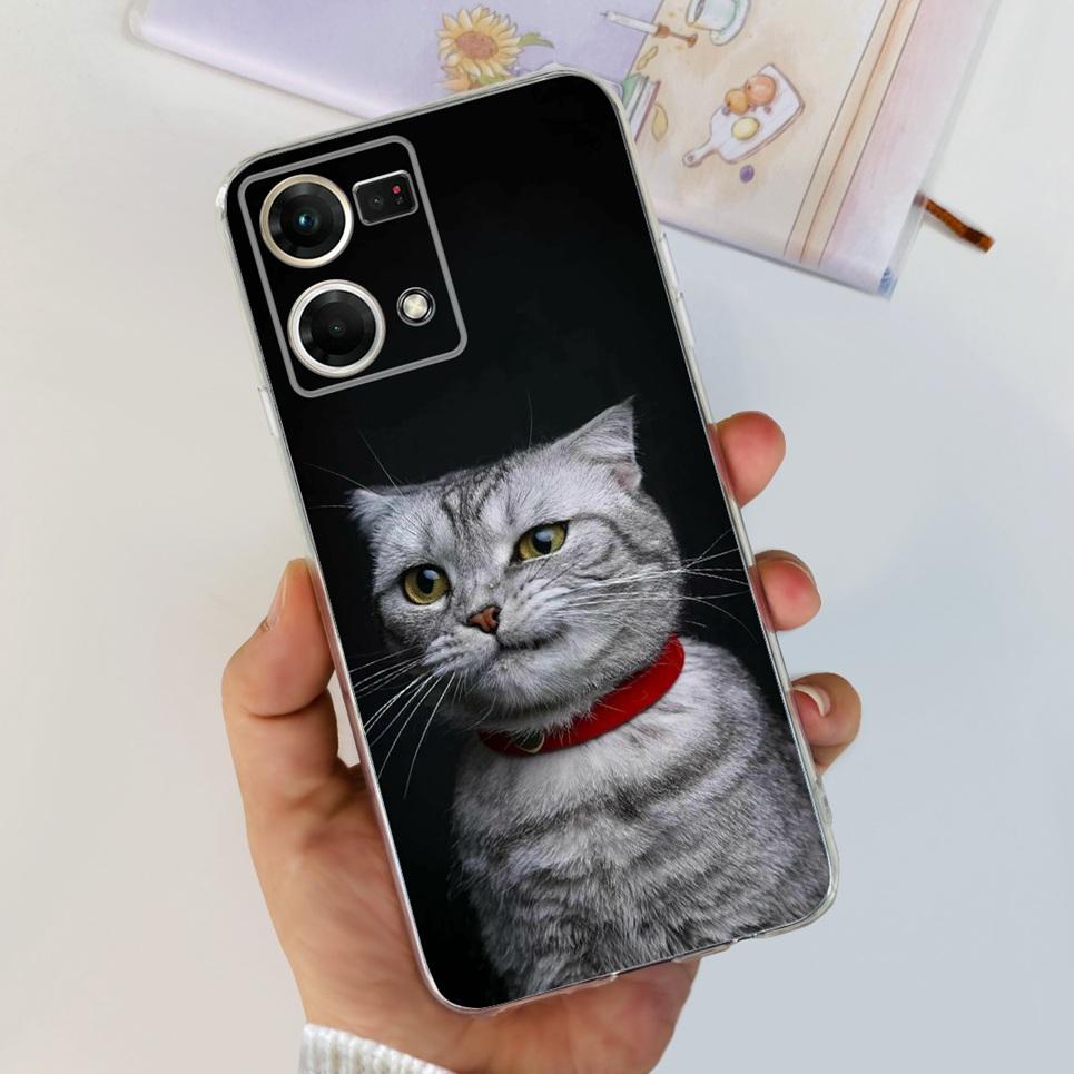 Чехол для Oppo Reno7 4G CPH2363 Oppo Reno7 Lite 7Z Красивый Рисованный Чехол Мягкий ТПУ Чехол для Телефона Для Oppo Reno 7 5G 7Pro Задняя Крышка