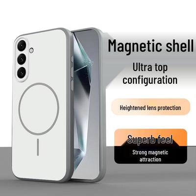 Магнитный матовый чехол для телефона Samsung S26/S26 Plus